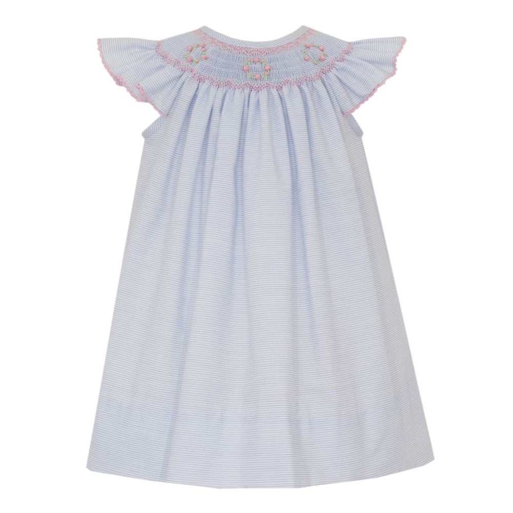 Petit BebePetit Bebe Girls Blue Tiny Stripe Riley BishopBabysupermarket