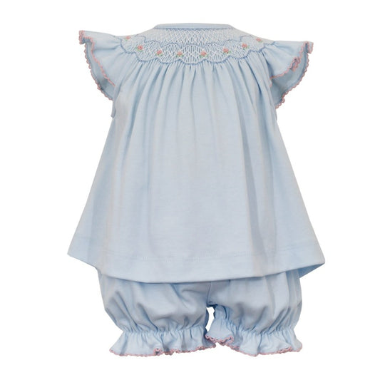 Petit Bebe Lucia Light Blue Bloomer Set