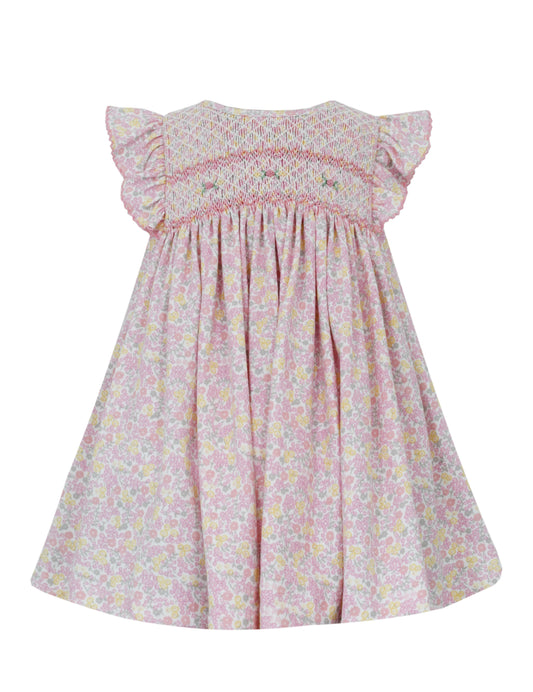 Petit Bebe Apparel & Gifts 2 Toddler / Pink Petit Bebe Sophia Pink Floral Sleeveless Dress