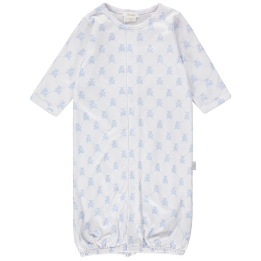 Pimalu Teddy Bear Blue Pimalu Infant Converter Gowns