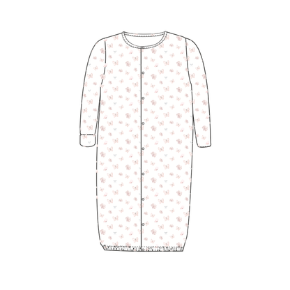 Pimalu Butterfly Floral Pimalu Infant Converter Gowns