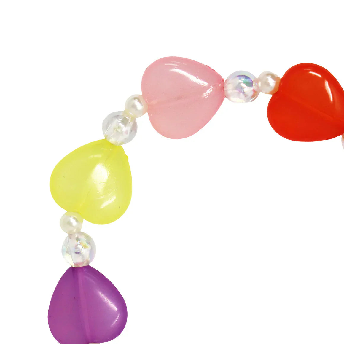 Pink PoppyPink Poppy Heart BraceletBabysupermarket