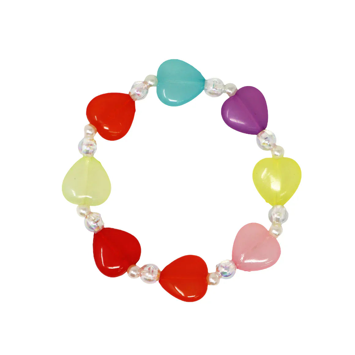 Pink PoppyPink Poppy Heart BraceletBabysupermarket