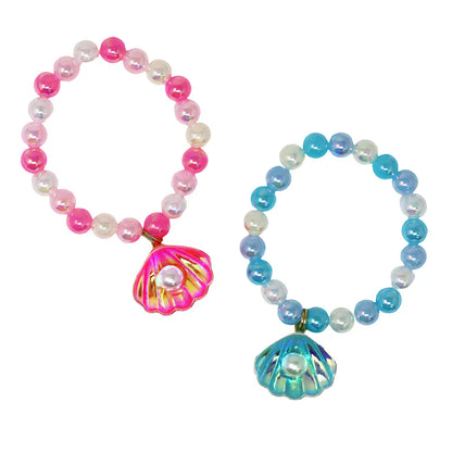 Pink PoppyPink Poppy Mermaid Shell BraceletBabysupermarket