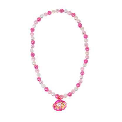 Pink PoppyPink Poppy Mermaid Shell NecklaceBabysupermarket