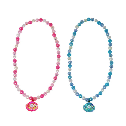 Pink PoppyPink Poppy Mermaid Shell NecklaceBabysupermarket