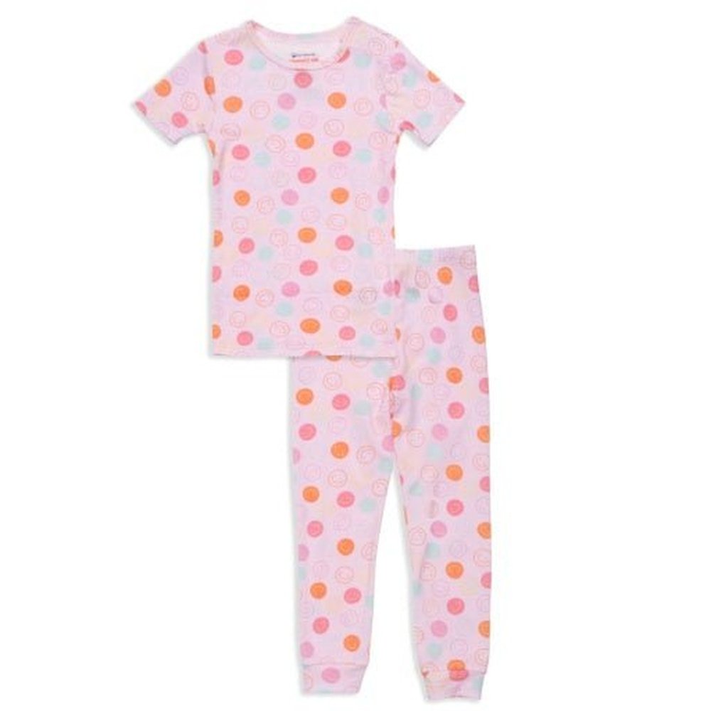 PINK SMILE NO DRAMA PAJAMA SHORT SLEEVE SET