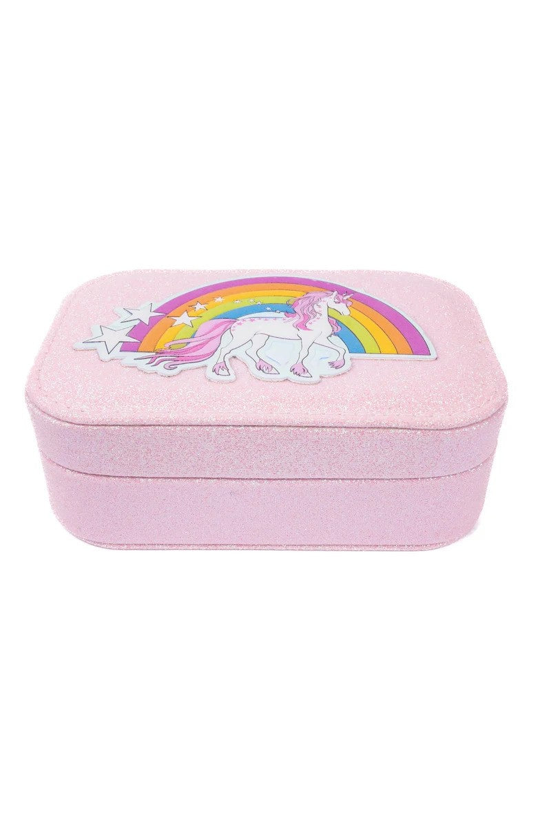 Great Pretenders Pretty Precious Unicorn Jewelry Box Glitter Pink