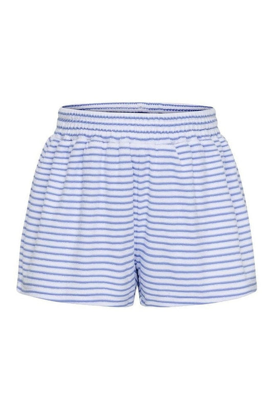 Pleat Blue/White / 7 Pleat Carlisle Short - Blue/White French Terry