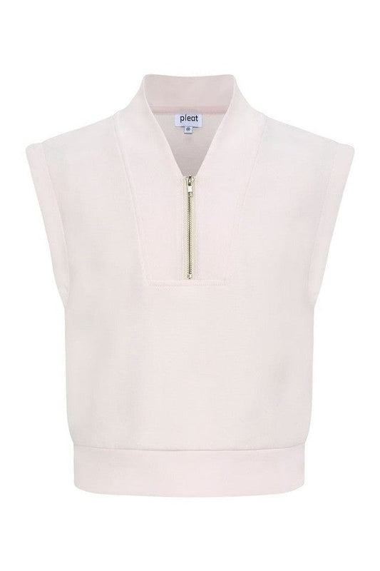 Pleat Light Pink Cozy / 7 Pleat Hillary Top - Light Pink Cozy