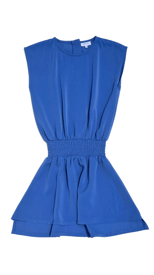 Pleat Josie Dress Cobalt