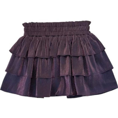 Pleat Girls Apparel / Skirts / Tween 7 / Plum Shimmer Pleat Luna Skirt Plum Shimmer