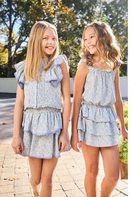 PleatPleat Parker Skort - Blue DitsyBabysupermarket