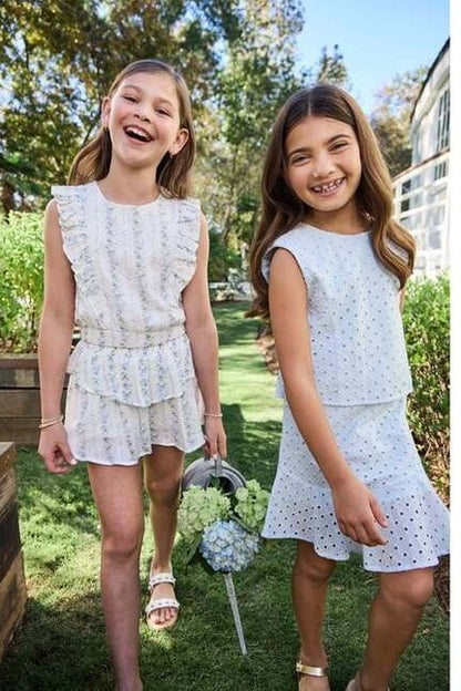 Pleat Pleat Parker Skort - Secret Garden