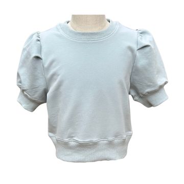 Pleat Riley Sweatshirt Robins Egg