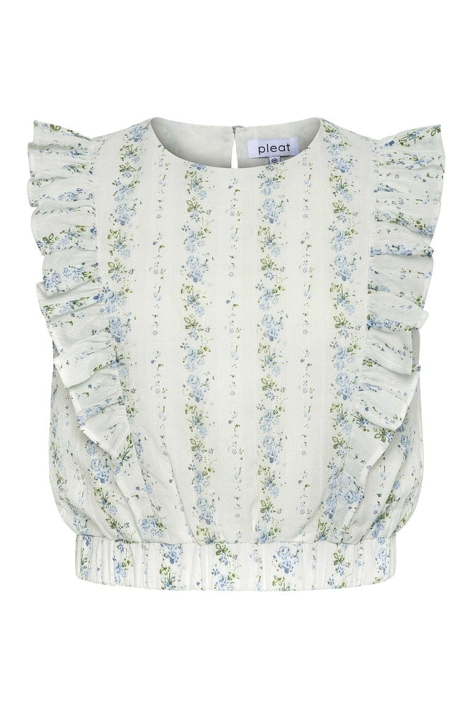 Pleat Secret Garden / 7 Pleat Rowan Top - Secret Garden