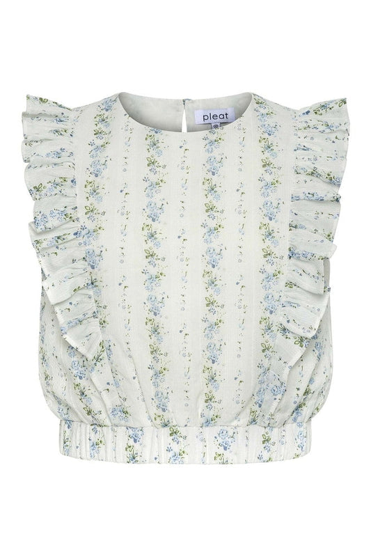 Pleat Secret Garden / 7 Pleat Rowan Top - Secret Garden