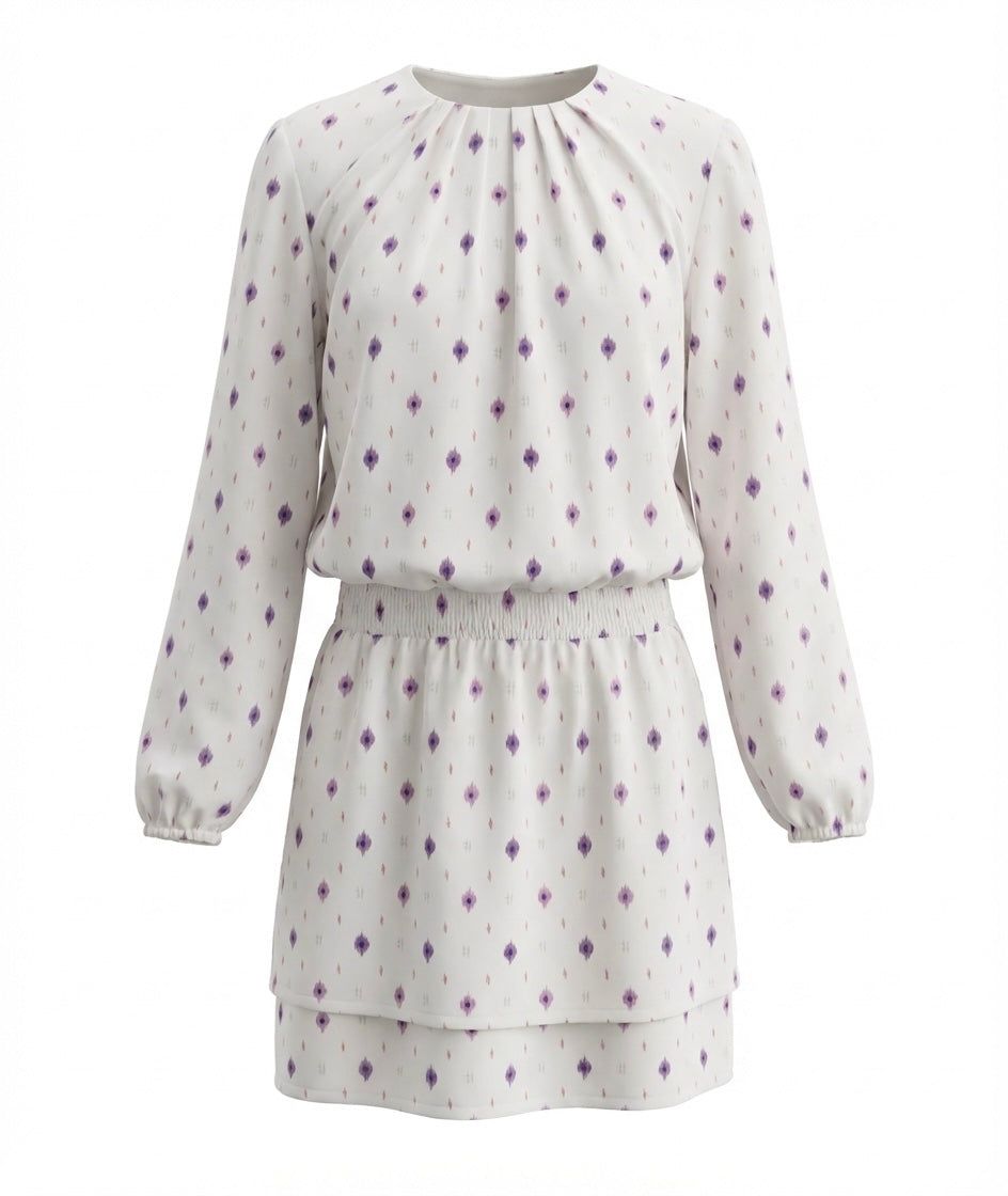 Pleat Girls Dresses Ikat Twinkle / 7 Pleat Ruby Dress - Ikat Twinkle