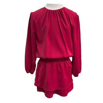 Pleat Ruby Dress Red