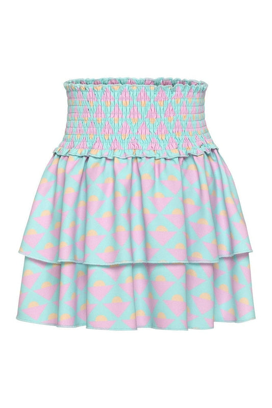 Pleat Abstract Horizon / 7 Pleat Scottie Skirt - Abstract Horizon