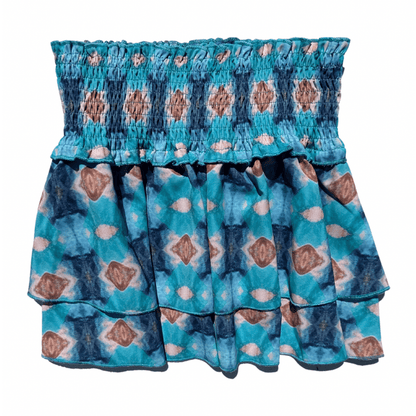 Pleat Girls Apparel / Skirts / Tween 7 / Blue & Brown Pleat Scottie Skirt Blue/Brown