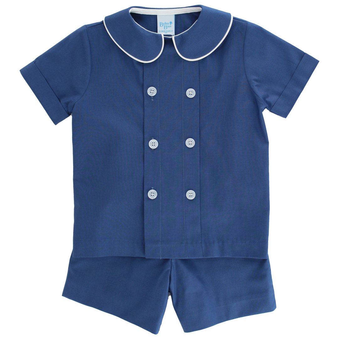 Bailey BoysBailey Boys Posh Posies with Cornflower Dressy Short SetBabysupermarket