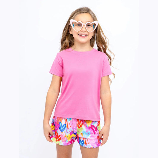 Preppy GoosePreppy Goose Basic Short Sleeve T-Shirt - FuchsiaBabysupermarket