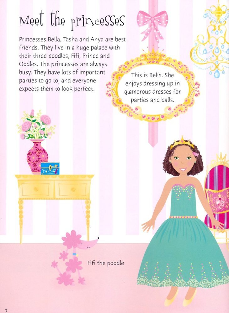 Usborne Sticker Dolly Dressing Princesses