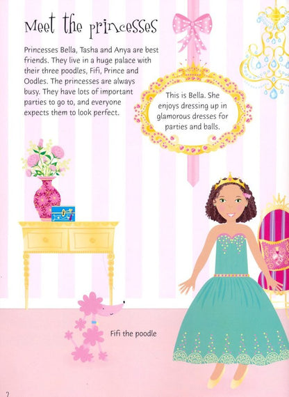 Usborne Sticker Dolly Dressing Princesses
