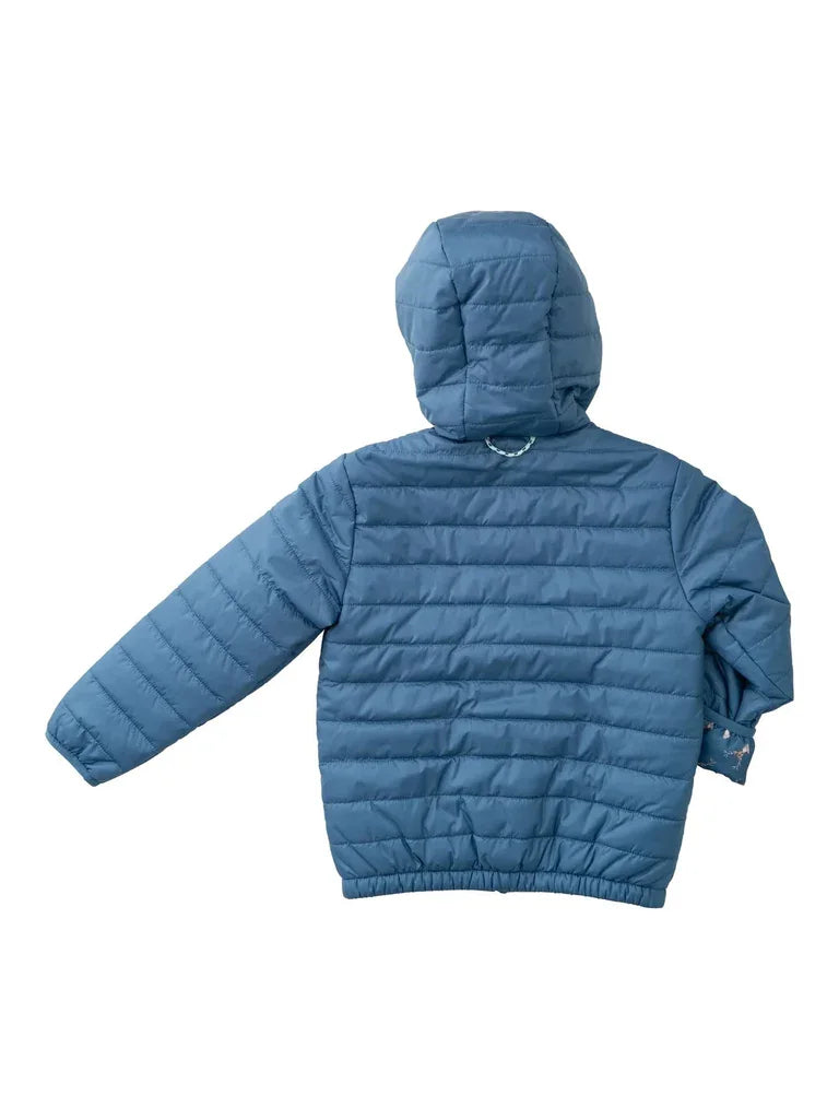 Prodoh Prodoh Boys Hooded Puffer Jacket - Copen Blue