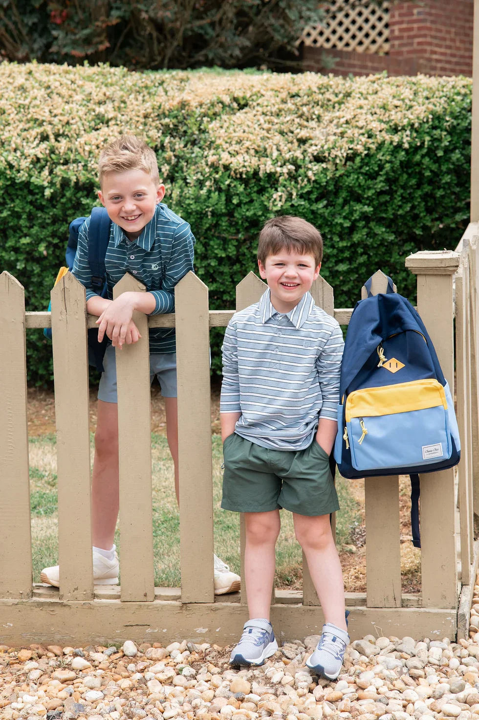 Prodoh Boys Shirts Prodoh Boys Long Sleeve Too Cool for School Polo - Arona Stripe
