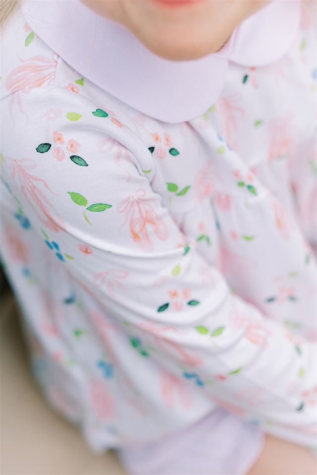 Proper Peony En Pointe Long Sleeve Bloomer Set