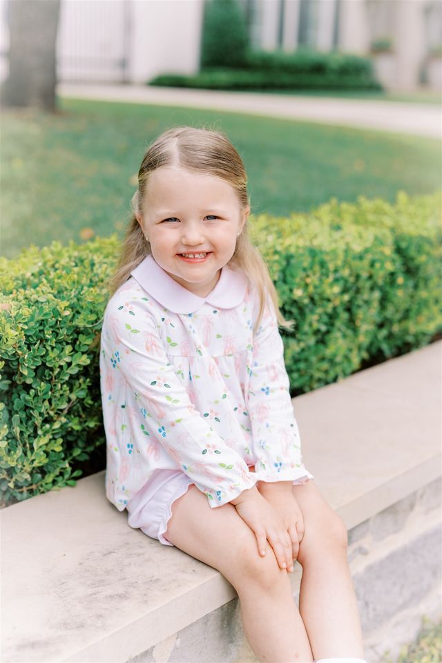 Proper Peony En Pointe Long Sleeve Bloomer Set
