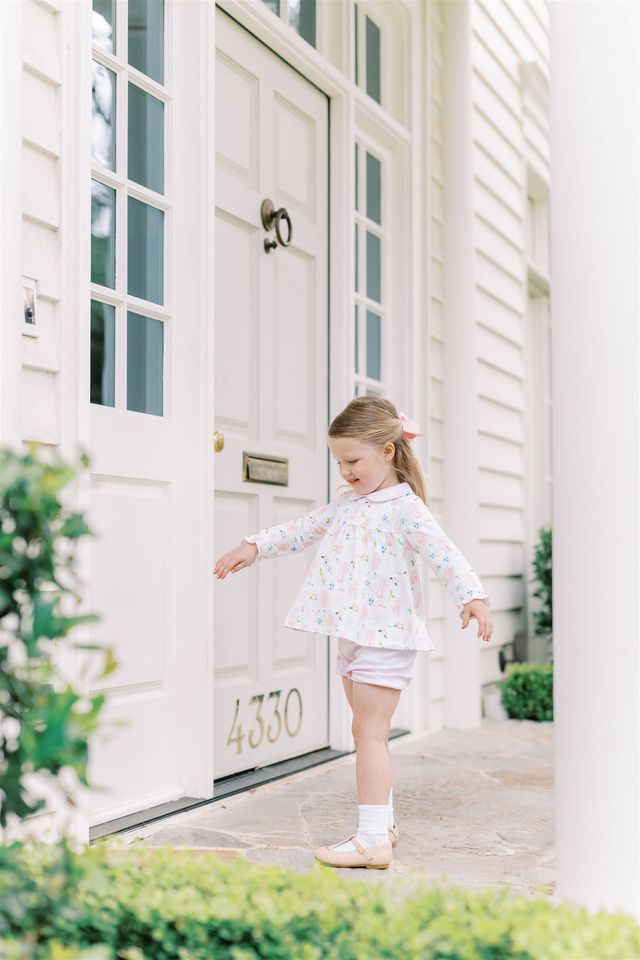Proper Peony En Pointe Long Sleeve Bloomer Set