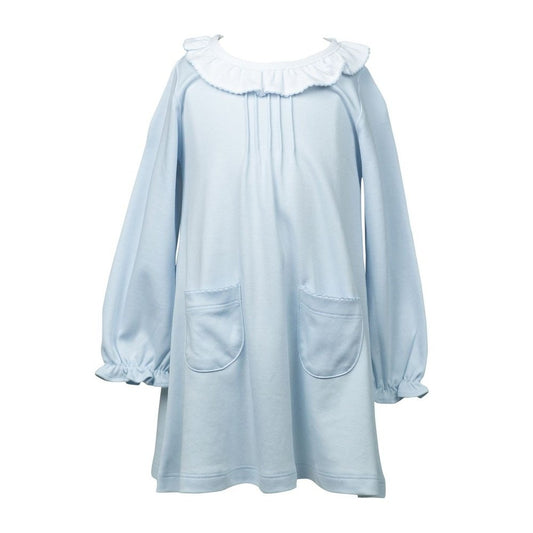 Proper Peony Apparel & Gifts Proper Peony Light Blue Aline Long Sleeve Dress
