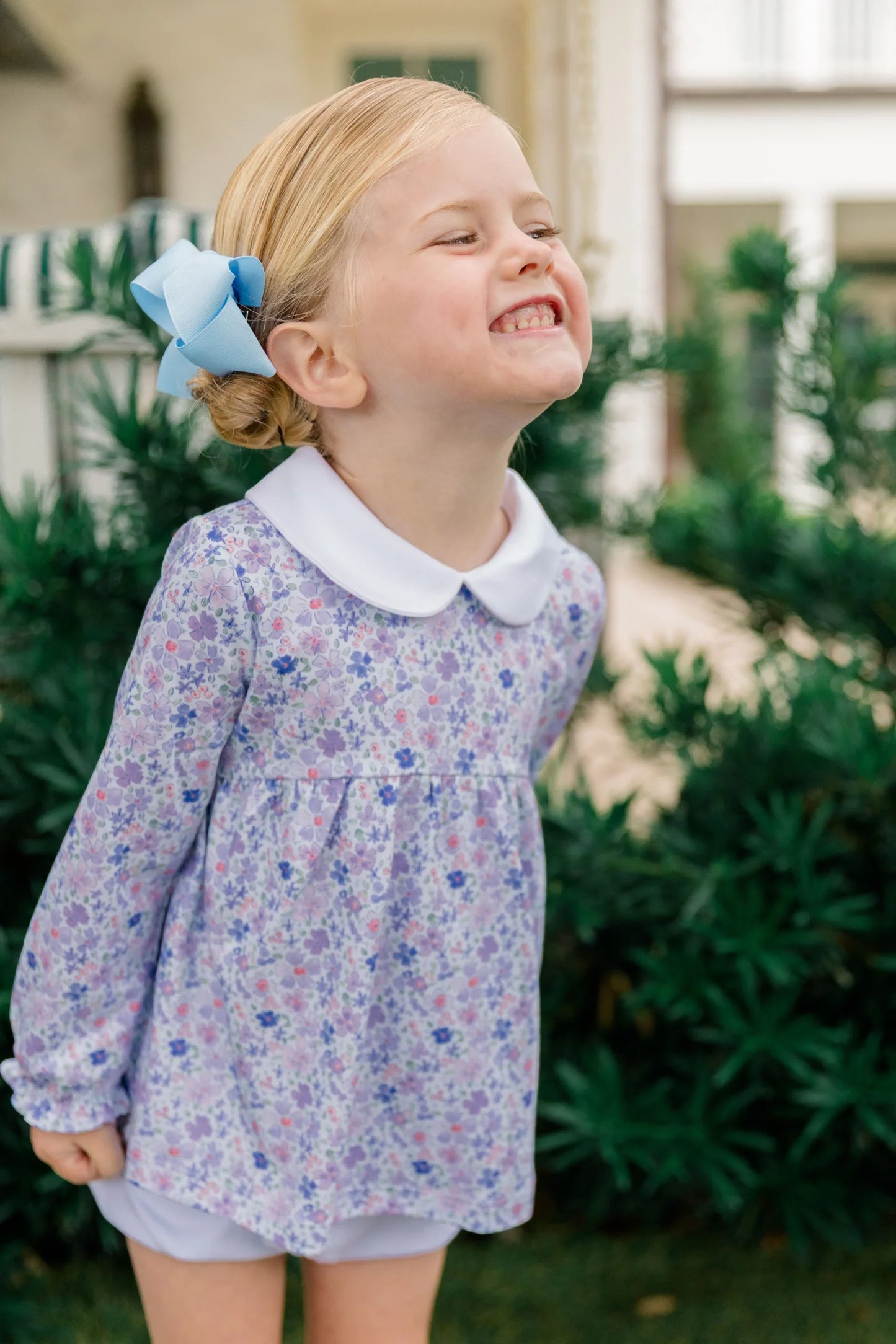 Proper PeonyProper Peony Long Sleeve Bloomer Set - Iris GardenBabysupermarket