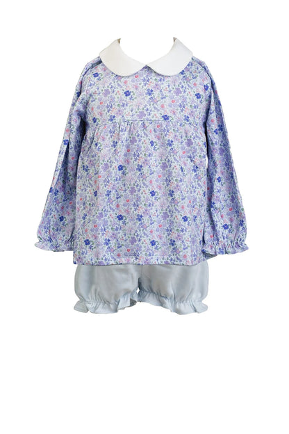 Proper PeonyProper Peony Long Sleeve Bloomer Set - Iris GardenBabysupermarket