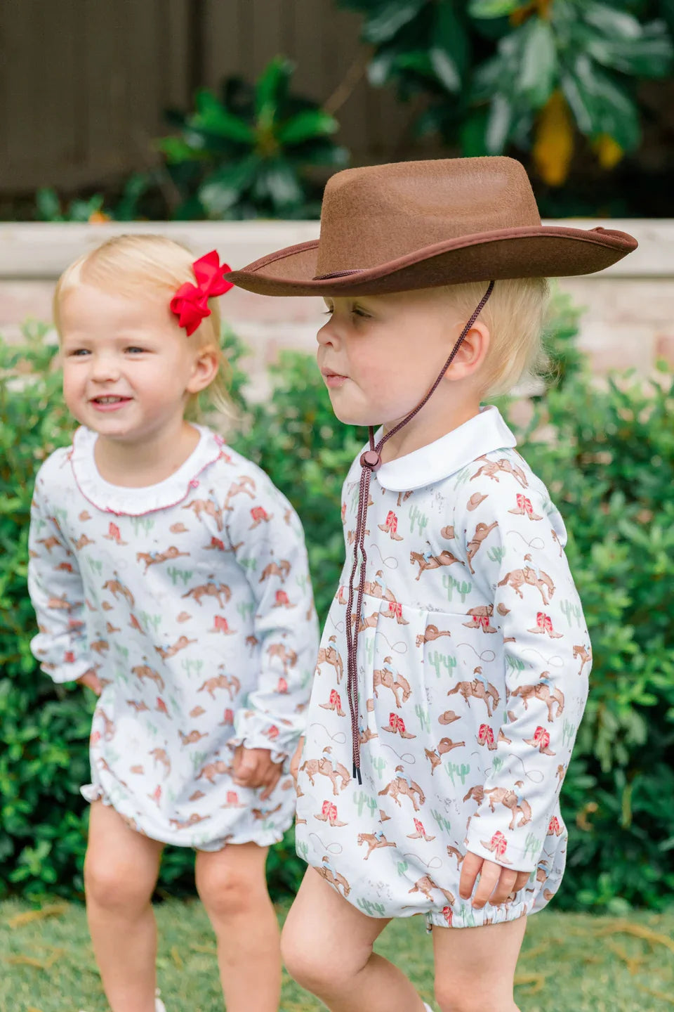 Proper Peony Infant Boy Proper Peony Long Sleeve Boy Bubble - Ranch Life