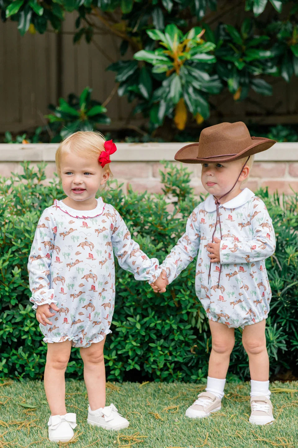 Proper Peony Infant Boy Proper Peony Long Sleeve Boy Bubble - Ranch Life