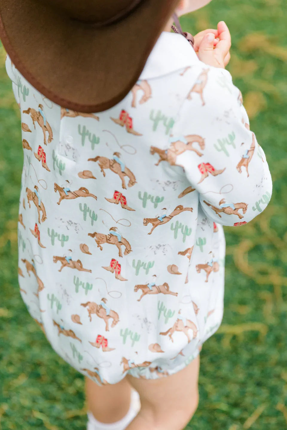 Proper Peony Infant Boy Proper Peony Long Sleeve Boy Bubble - Ranch Life