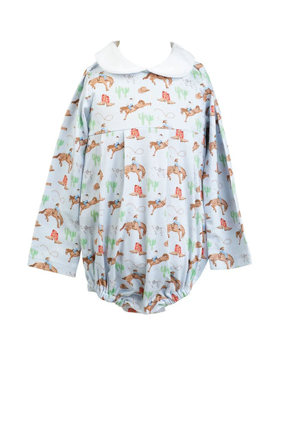 Proper Peony Infant Boy Ranch Life / 3 Mo Proper Peony Long Sleeve Boy Bubble - Ranch Life