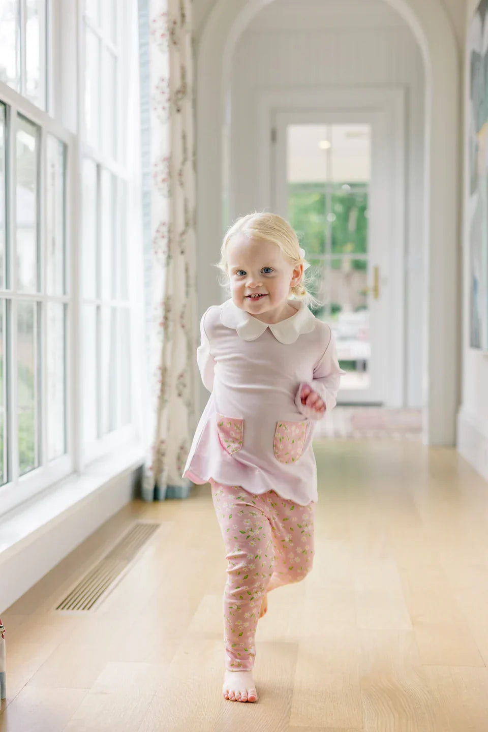 Proper PeonyProper Peony Long Sleeve Tunic Set - Pink PetalBabysupermarket