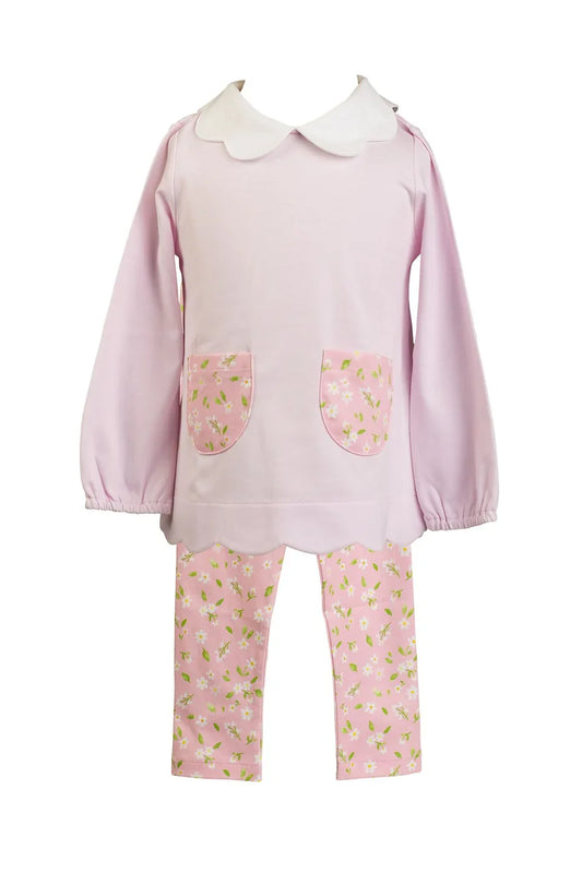 Proper PeonyProper Peony Long Sleeve Tunic Set - Pink PetalBabysupermarket
