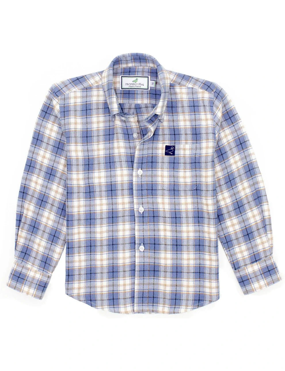 Properly Tied Boys Classic Flannel - Winter Breeze