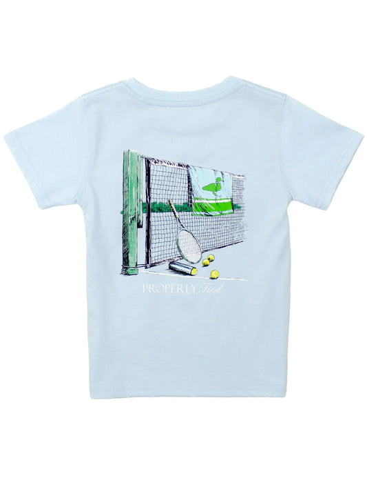 Properly Tied Periwinkle / 2 Toddler Properly Tied Boys Courtside Short Sleeve T-Shirt