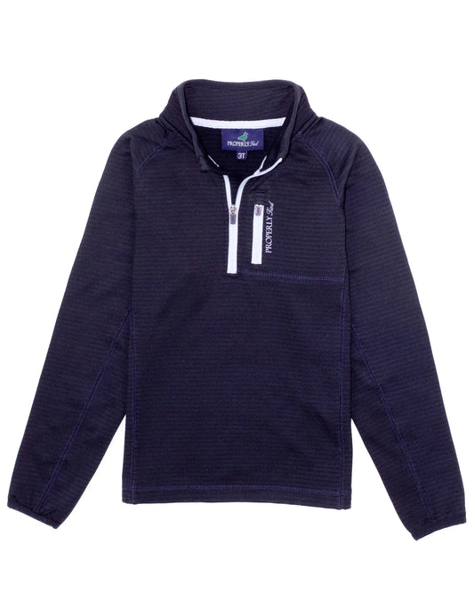 Properly Tied Navy / 2 Toddler Properly Tied Boys Fairhope Pullover - Navy