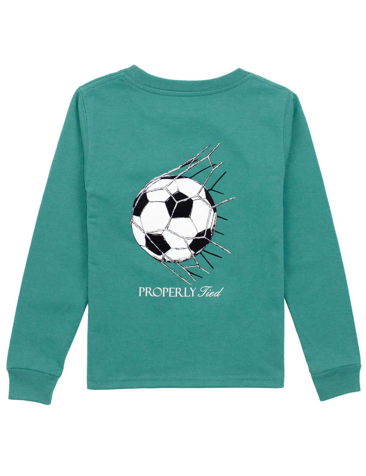 Properly Tied Boys Apparel / Shirts / Kids Teal / 2 Toddler Properly Tied Boys Goal Longsleve Shirt - Teal
