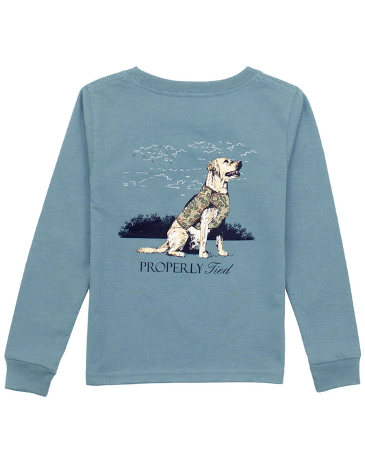 Properly Tied Steel Blue / 2 Toddler Properly Tied Boys Good Boy Long Sleeve T-Shirt