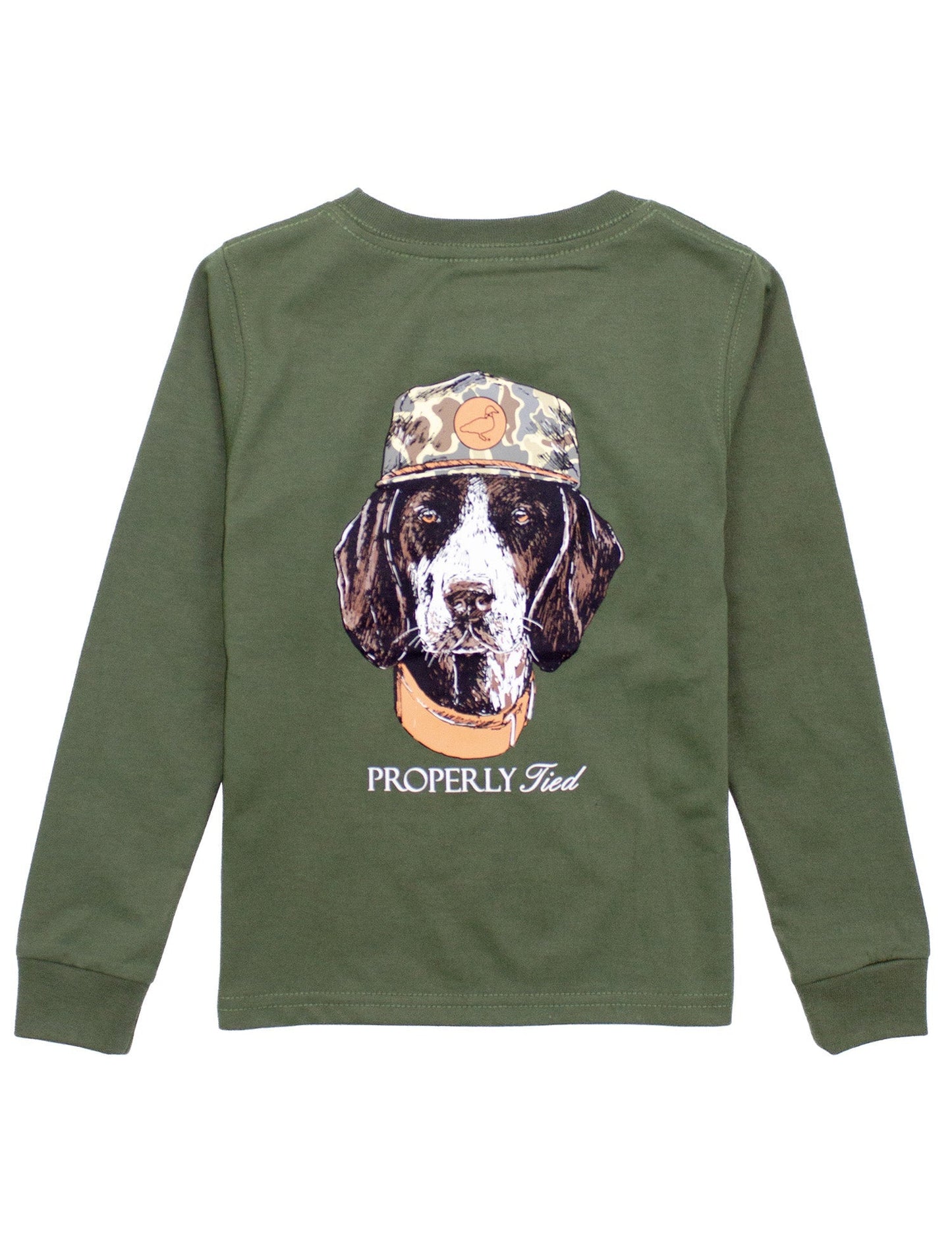 Properly Tied Olive / 2 Toddler Properly Tied Boys Man's Best Friend Long Sleeve T-Shirt
