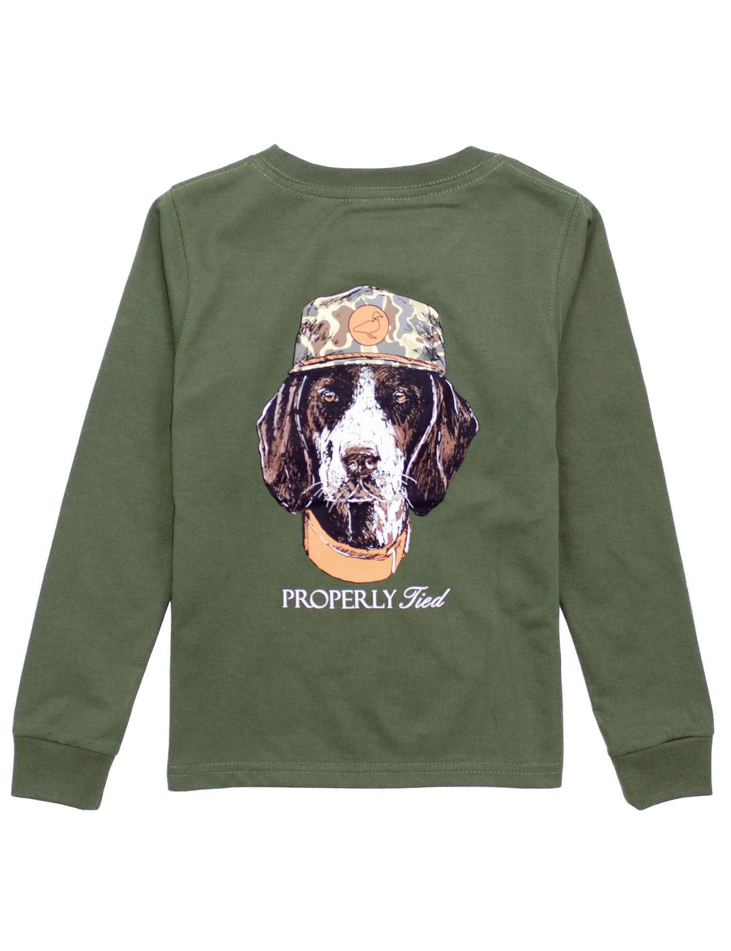 Properly Tied Olive / 2 Toddler Properly Tied Boys Man's Best Friend Long Sleeve T-Shirt